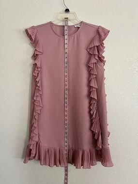 TCEC size small ruffle dress. Dusty Rose color.